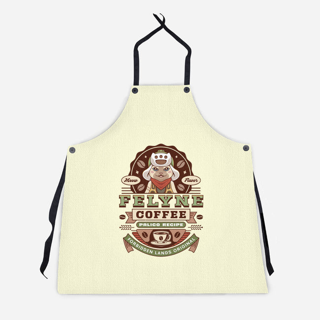 Felyne Palico Coffee Vintage-Unisex-Kitchen-Apron-LAGELANTEE