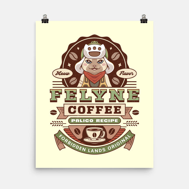 Felyne Palico Coffee Vintage-None-Matte-Poster-LAGELANTEE