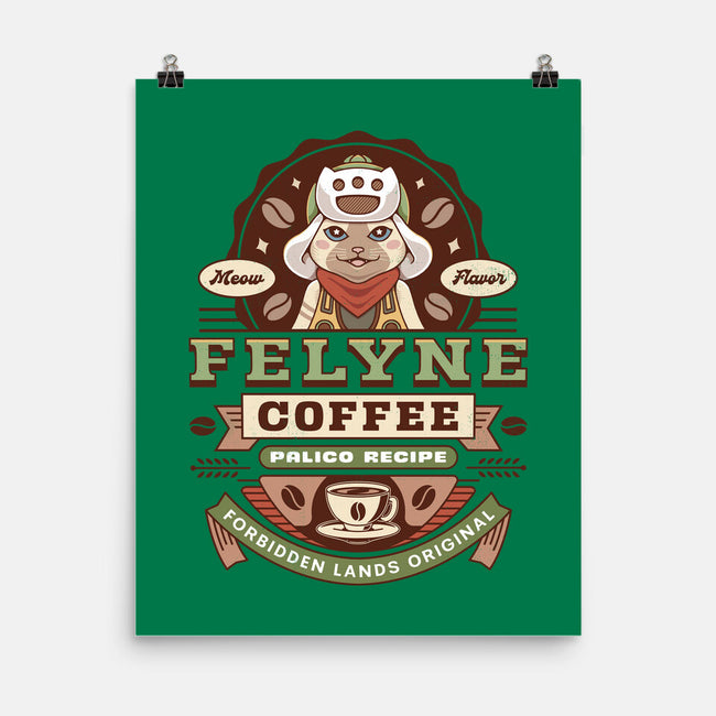 Felyne Palico Coffee Vintage-None-Matte-Poster-LAGELANTEE