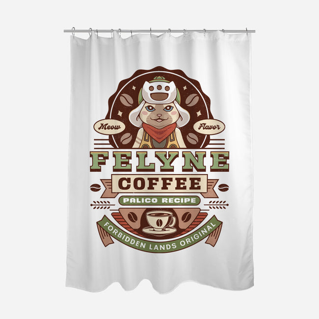 Felyne Palico Coffee Vintage-None-Polyester-Shower Curtain-LAGELANTEE