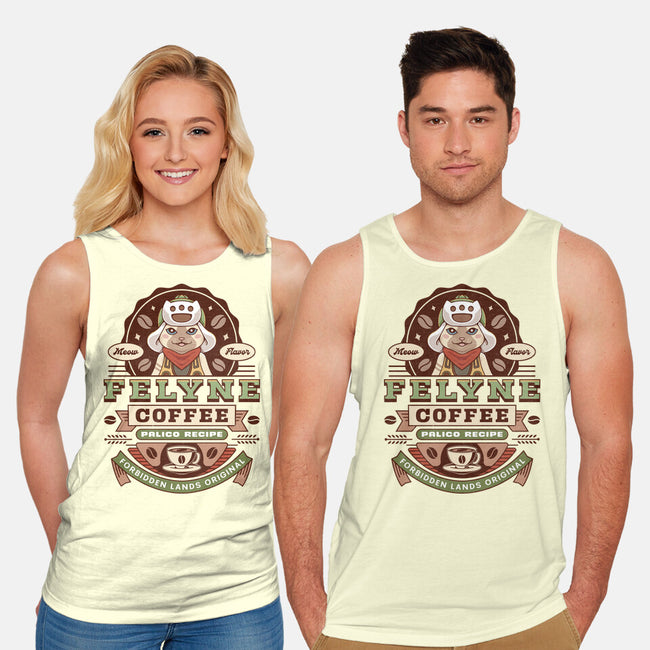 Felyne Palico Coffee Vintage-Unisex-Basic-Tank-LAGELANTEE