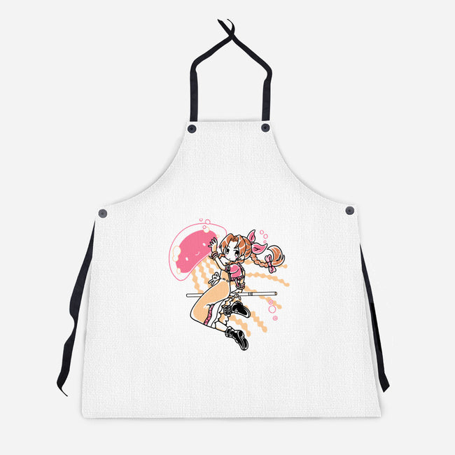 Jellyfish Girl-Unisex-Kitchen-Apron-naomori