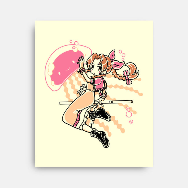 Jellyfish Girl-None-Stretched-Canvas-naomori