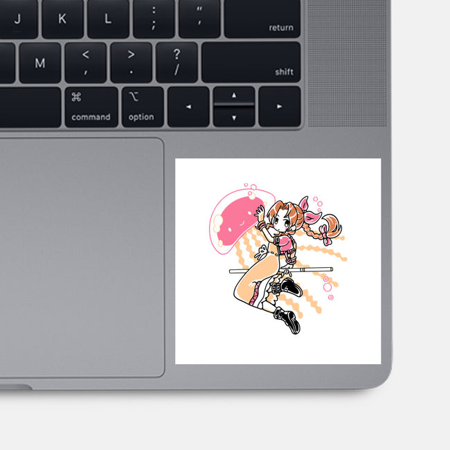 Jellyfish Girl-None-Glossy-Sticker-naomori