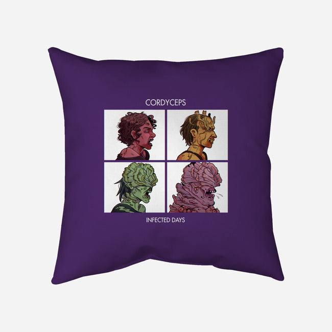 Cordyceps Infected Days-None-Removable Cover w Insert-Throw Pillow-Zaia Bloom