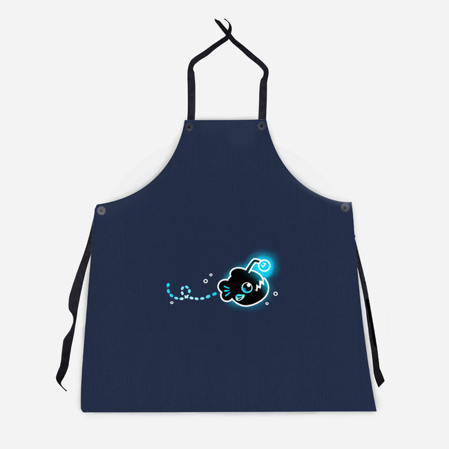 Swimming Anglerfish-Unisex-Kitchen-Apron-NemiMakeit