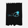 Swimming Anglerfish-None-Polyester-Shower Curtain-NemiMakeit