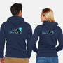 Swimming Anglerfish-Unisex-Zip-Up-Sweatshirt-NemiMakeit