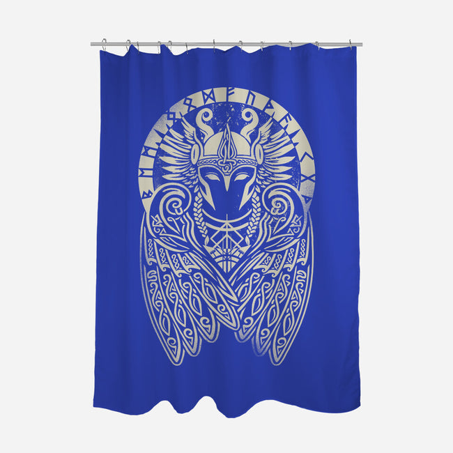 Valkyrie Warrior-None-Polyester-Shower Curtain-NemiMakeit