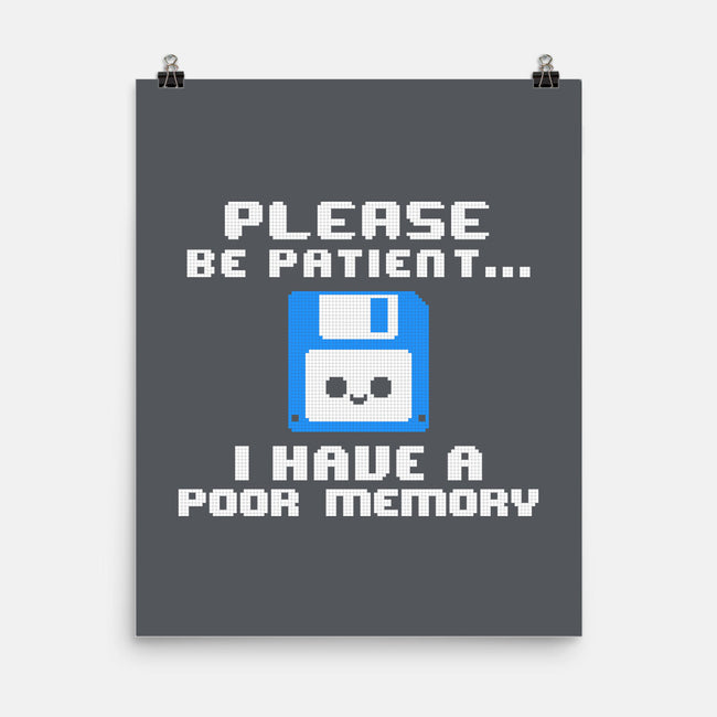 Floppy Poor Memory-None-Matte-Poster-NemiMakeit