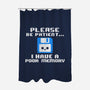 Floppy Poor Memory-None-Polyester-Shower Curtain-NemiMakeit