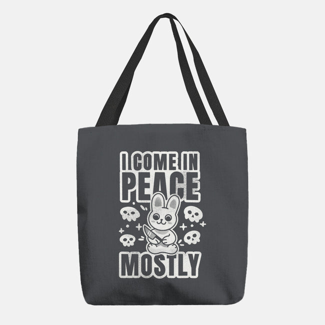 I Come In Peace Mostly-None-Basic Tote-Bag-FunkVampire