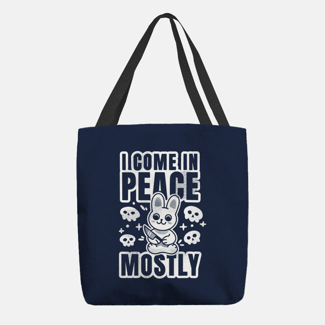 I Come In Peace Mostly-None-Basic Tote-Bag-FunkVampire