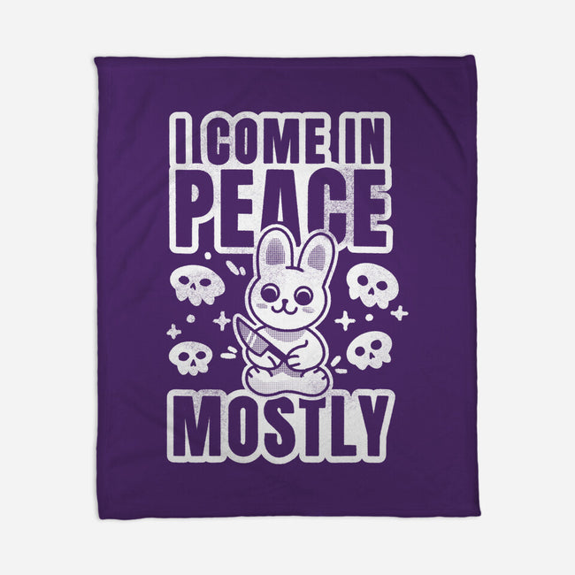 I Come In Peace Mostly-None-Fleece-Blanket-FunkVampire