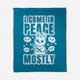 I Come In Peace Mostly-None-Fleece-Blanket-FunkVampire