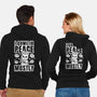 I Come In Peace Mostly-Unisex-Zip-Up-Sweatshirt-FunkVampire