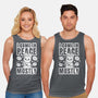 I Come In Peace Mostly-Unisex-Basic-Tank-FunkVampire