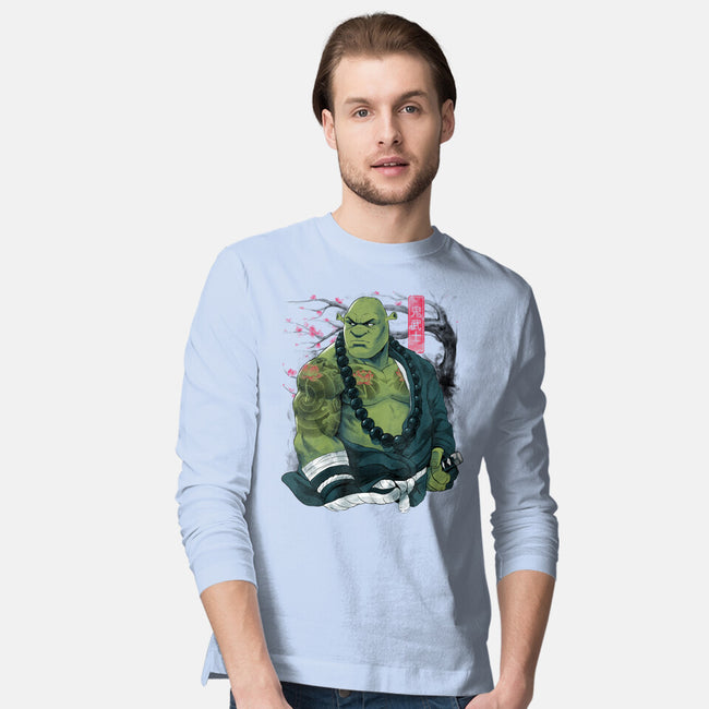 Samurai Ogre-Mens-Long Sleeved-Tee-Bruno Mota