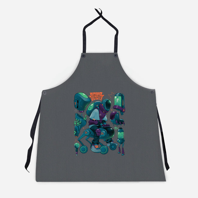 Solar Rider-Unisex-Kitchen-Apron-Bruno Mota