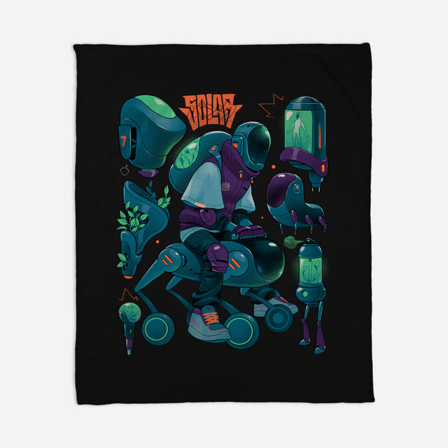 Solar Rider-None-Fleece-Blanket-Bruno Mota