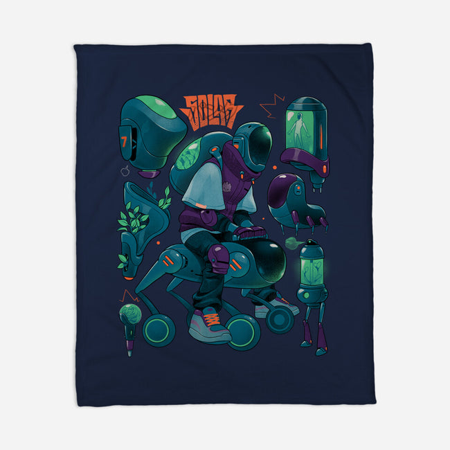 Solar Rider-None-Fleece-Blanket-Bruno Mota