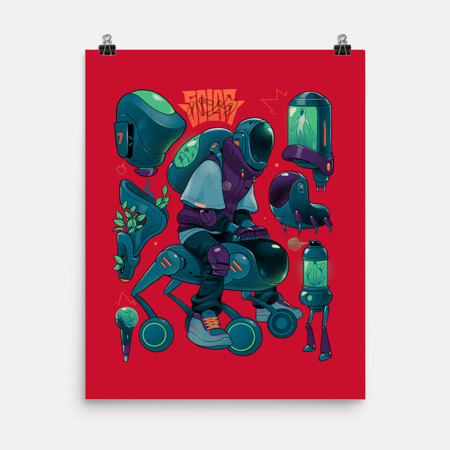 Solar Rider-None-Matte-Poster-Bruno Mota