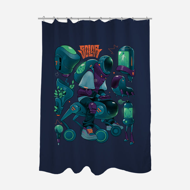 Solar Rider-None-Polyester-Shower Curtain-Bruno Mota