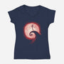 Red Nightmare-Womens-V-Neck-Tee-teesgeex