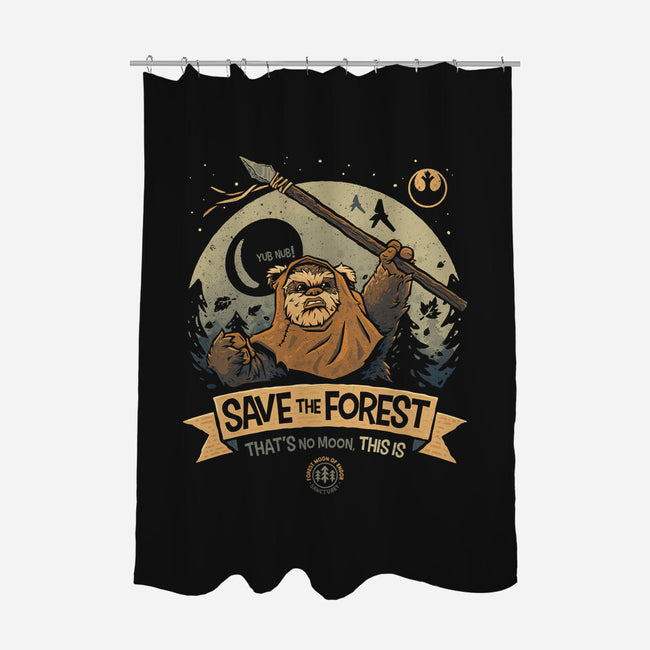 Save The Forest Moon-None-Polyester-Shower Curtain-teesgeex