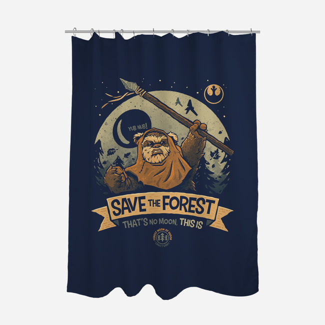 Save The Forest Moon-None-Polyester-Shower Curtain-teesgeex