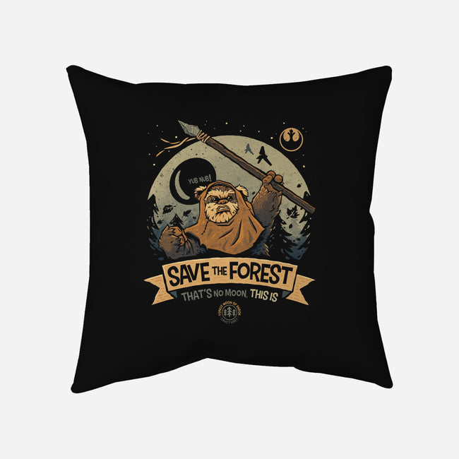 Save The Forest Moon-None-Removable Cover w Insert-Throw Pillow-teesgeex
