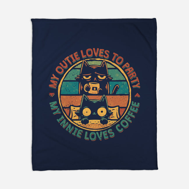 Innie Vs Outie-None-Fleece-Blanket-teesgeex