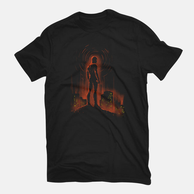 I See A World On Fire-Mens-Basic-Tee-kharmazero