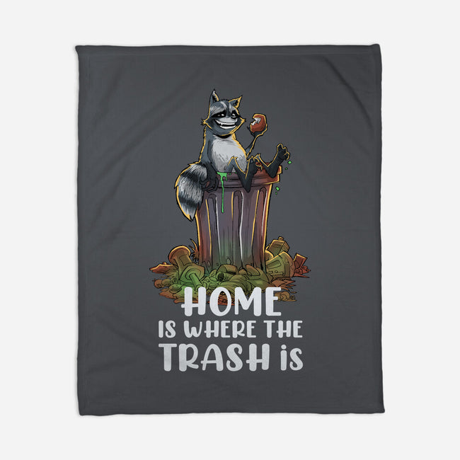 Where The Trash Is-None-Fleece-Blanket-zascanauta