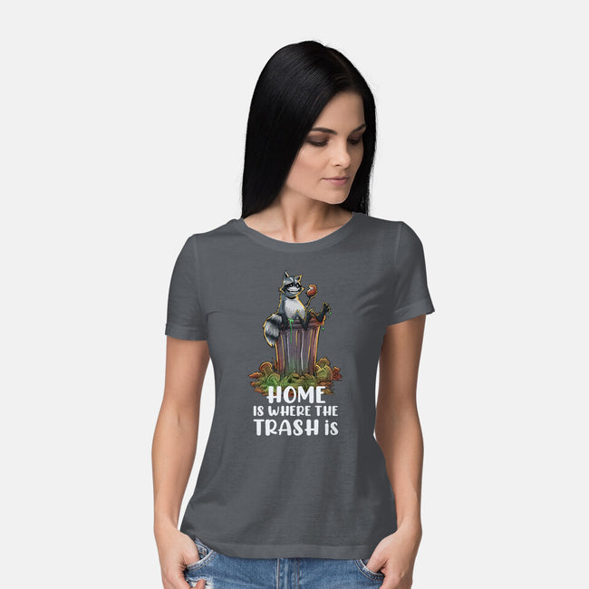 Where The Trash Is-Womens-Basic-Tee-zascanauta