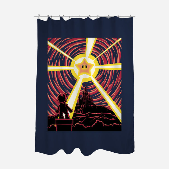 Galaxy Star-None-Polyester-Shower Curtain-rmatix