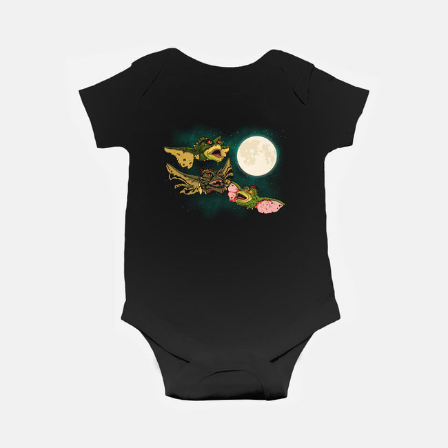 Three Gremlin Moon-Baby-Basic-Onesie-jasesa