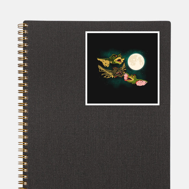 Three Gremlin Moon-None-Glossy-Sticker-jasesa