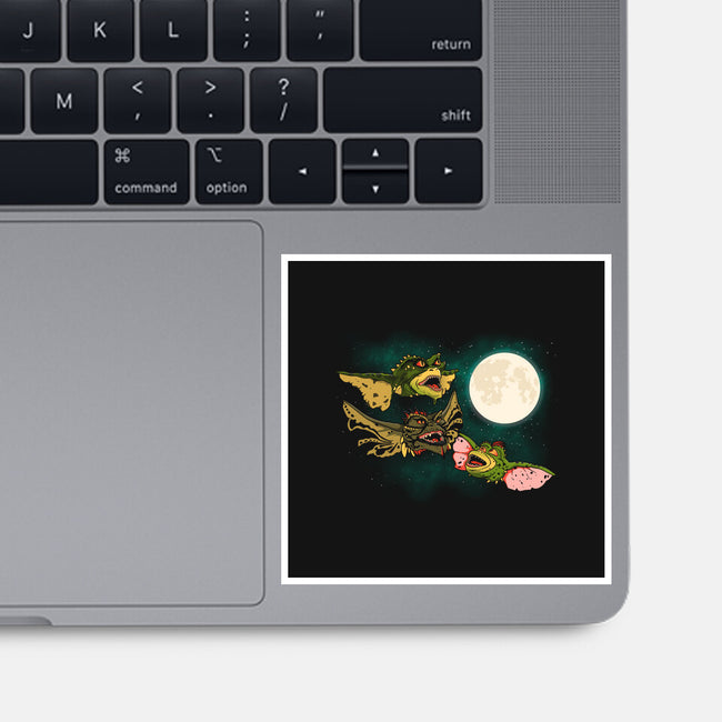 Three Gremlin Moon-None-Glossy-Sticker-jasesa