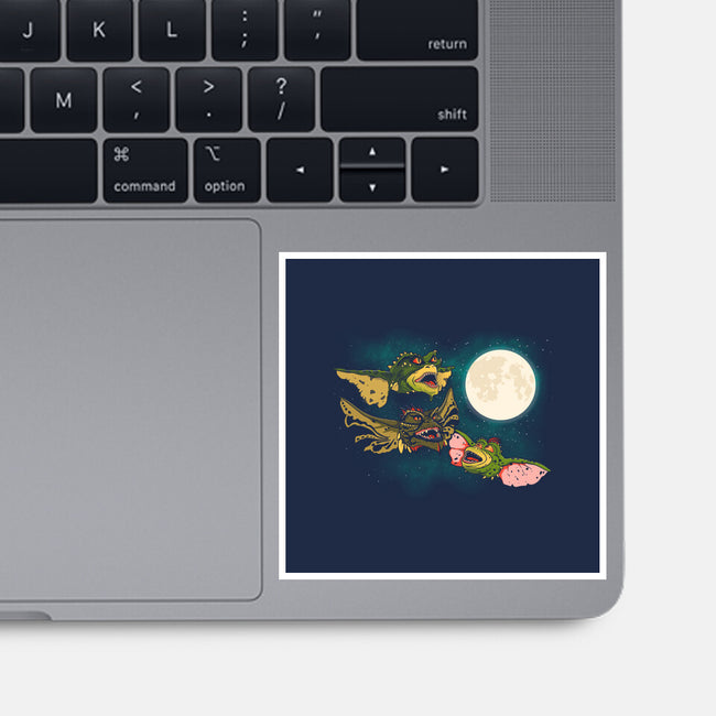 Three Gremlin Moon-None-Glossy-Sticker-jasesa