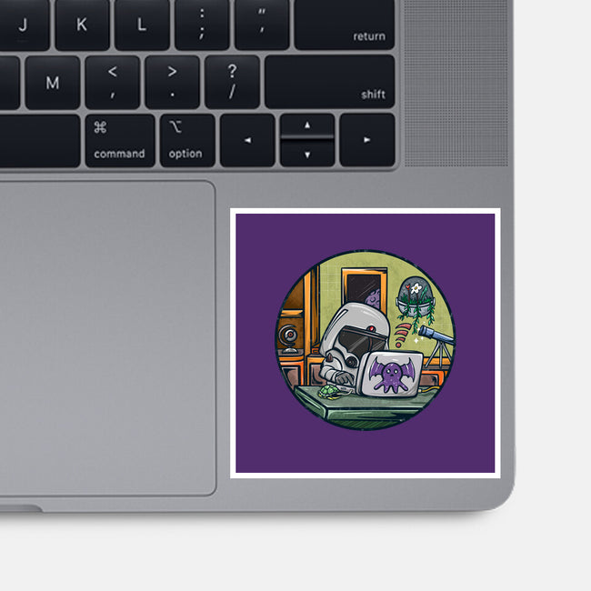 Captain Working-None-Glossy-Sticker-JAMBRONX