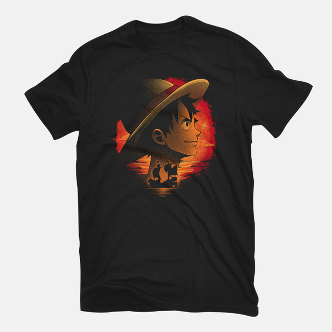 Strawhats Captain-Mens-Basic-Tee-grevalra