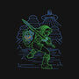 Neon Line-Art Hyrule Savior-Mens-Premium-Tee-Astrobot Invention