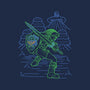 Neon Line-Art Hyrule Savior-Mens-Premium-Tee-Astrobot Invention