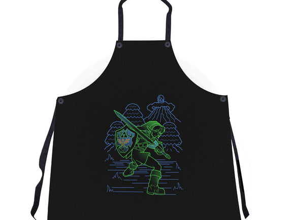 Neon Line-Art Hyrule Savior