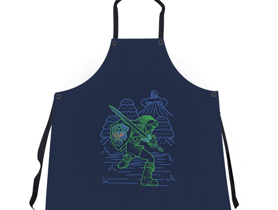 Neon Line-Art Hyrule Savior