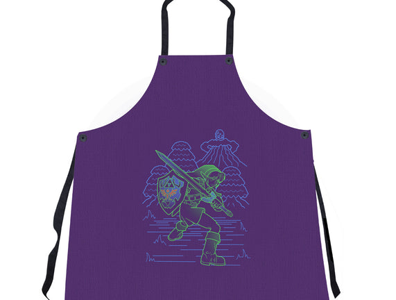 Neon Line-Art Hyrule Savior