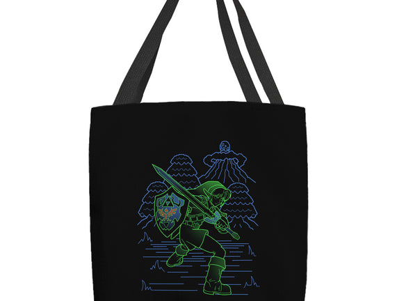 Neon Line-Art Hyrule Savior
