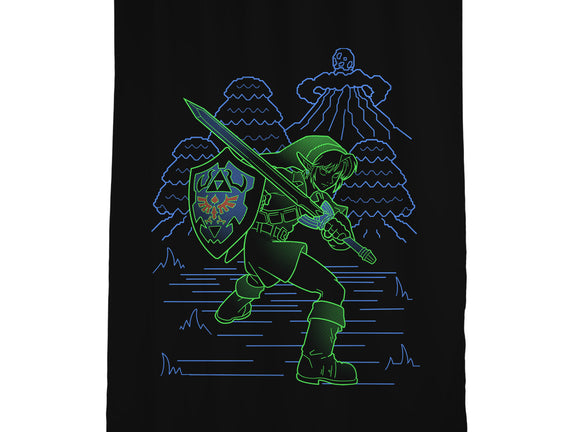 Neon Line-Art Hyrule Savior