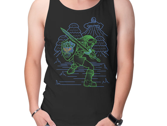 Neon Line-Art Hyrule Savior